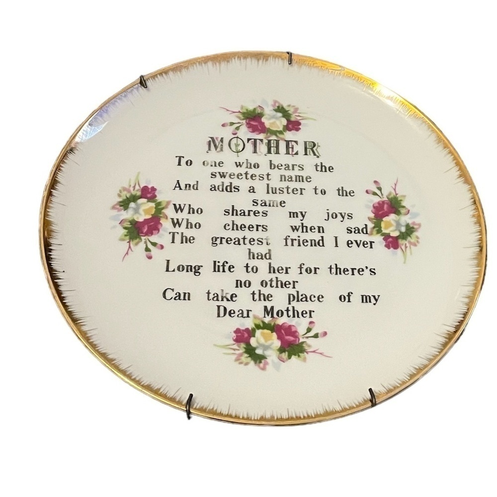 Vintage From Gifts Around The‎ World Collector Plate, MOTHER 7 1/4" Diameter
